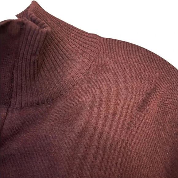 Tricots St Raphael 1/4 zip Men’s Sweater Burgundy Size L - Picture 3 of 8